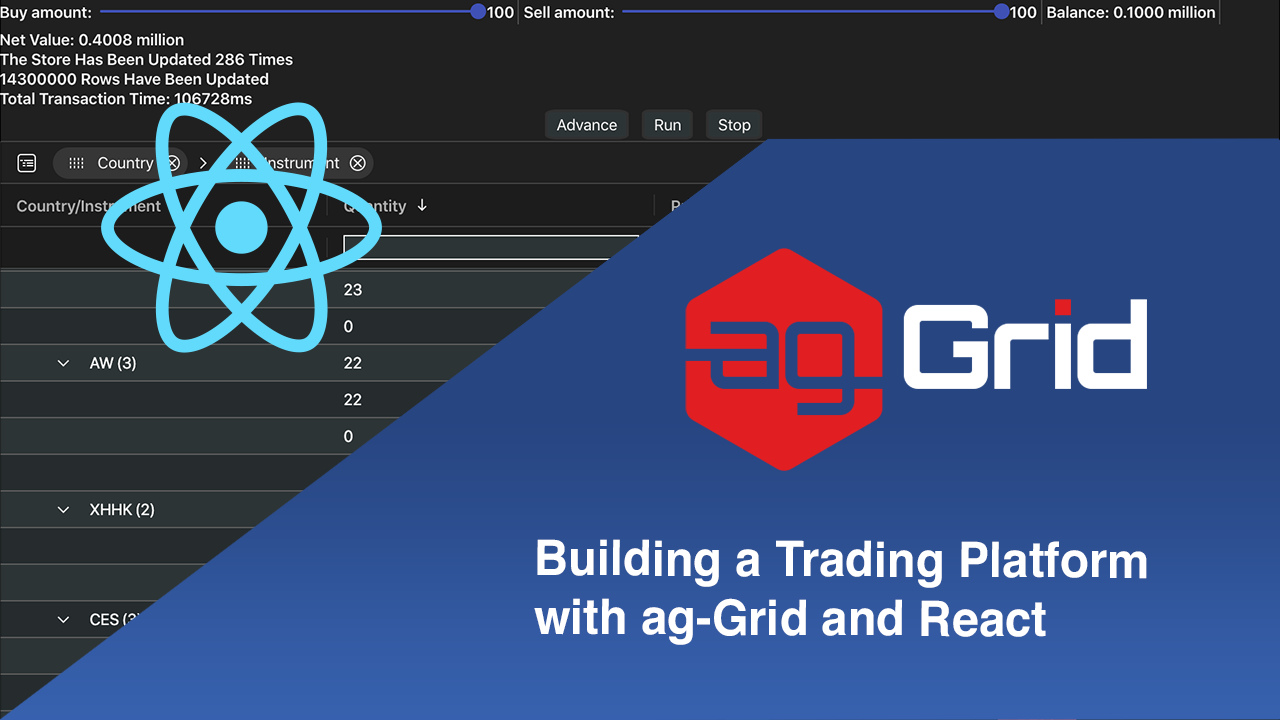 Building a Trading Platform with ag-Grid and React.