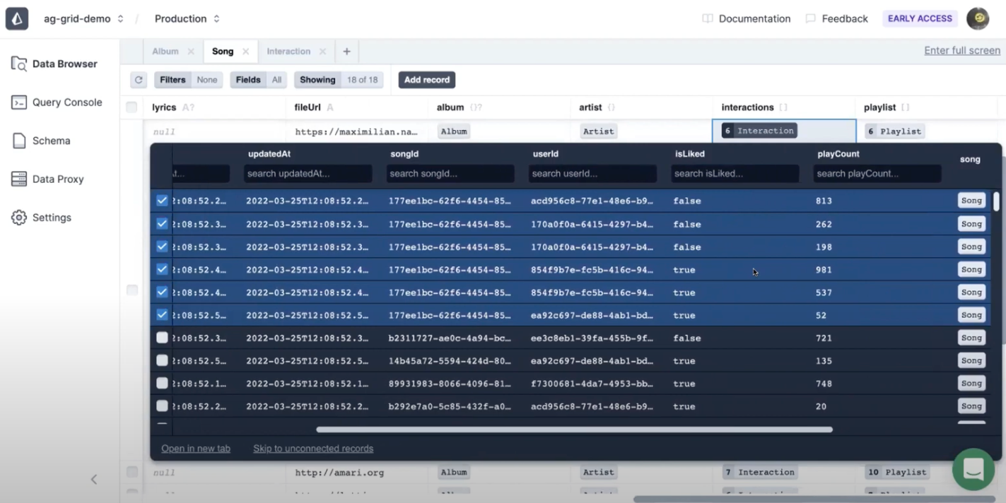 Prisma PDP Data Browser