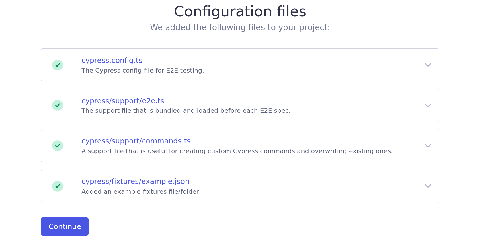 Cypress config for AG Grid