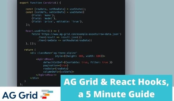 Getting Started with React Hooks and React Data Grid in 5 minutes