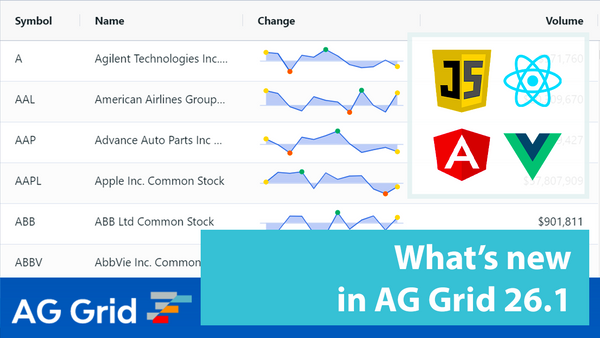 What's new in AG Grid 26.1