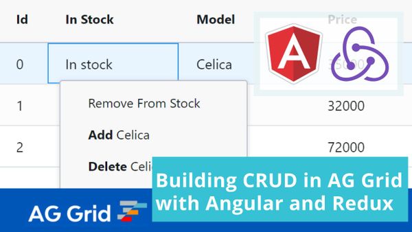 Building CRUD in AG Grid with Angular and Redux