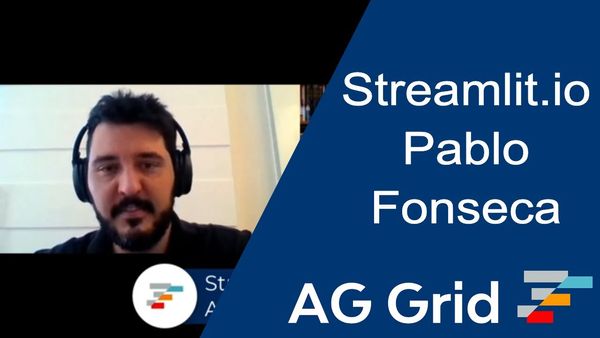 Pablo Fonseca Interview - Streamlit AG Grid Component