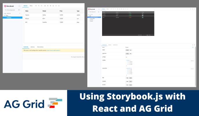 Using Storybook.js with React and AG Grid
