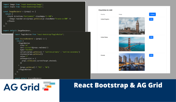 Using React-Bootstrap and AG Grid
