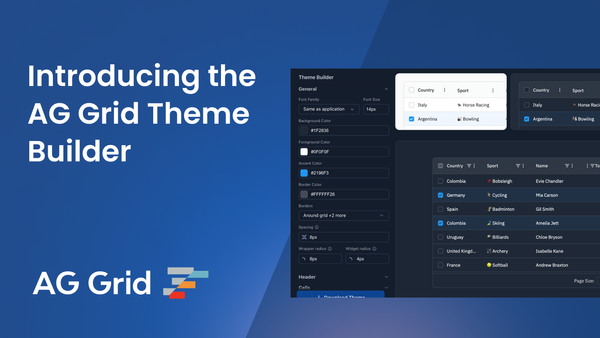 Introducing The AG Grid Theme Builder: Easily Create Custom AG Grid Themes