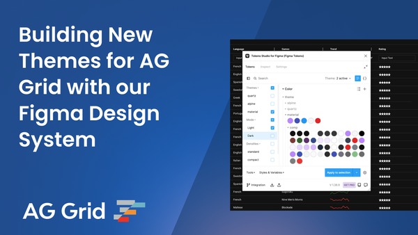 Building New Themes for AG Grid with our Figma Design System