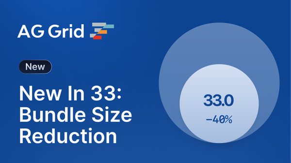 What's New in AG Grid 33